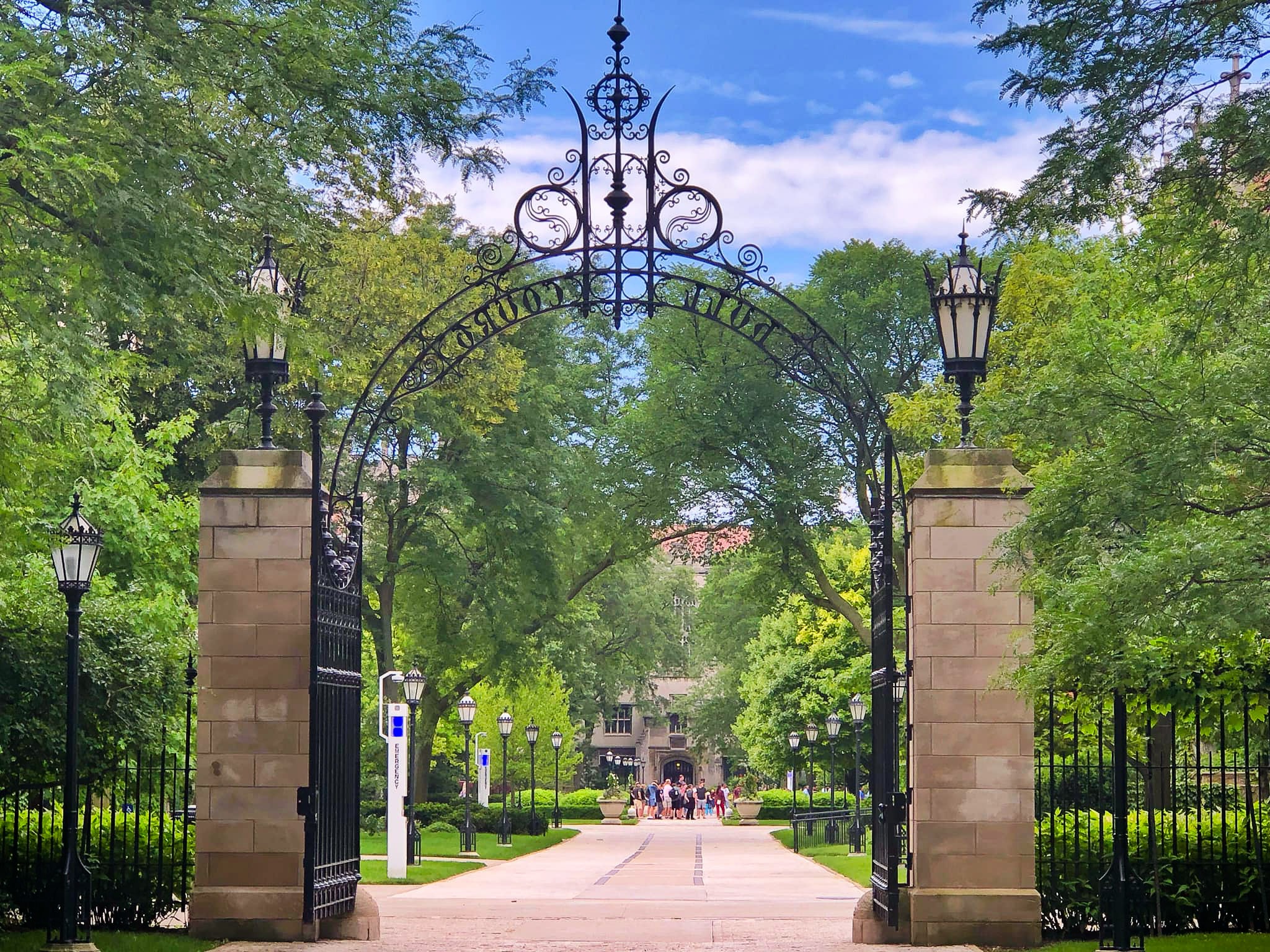 Hull Gate at the University of Chicago. Image by Drsitu at Wikimedia Commons. CC BY-SA 4.0 Int'l.
