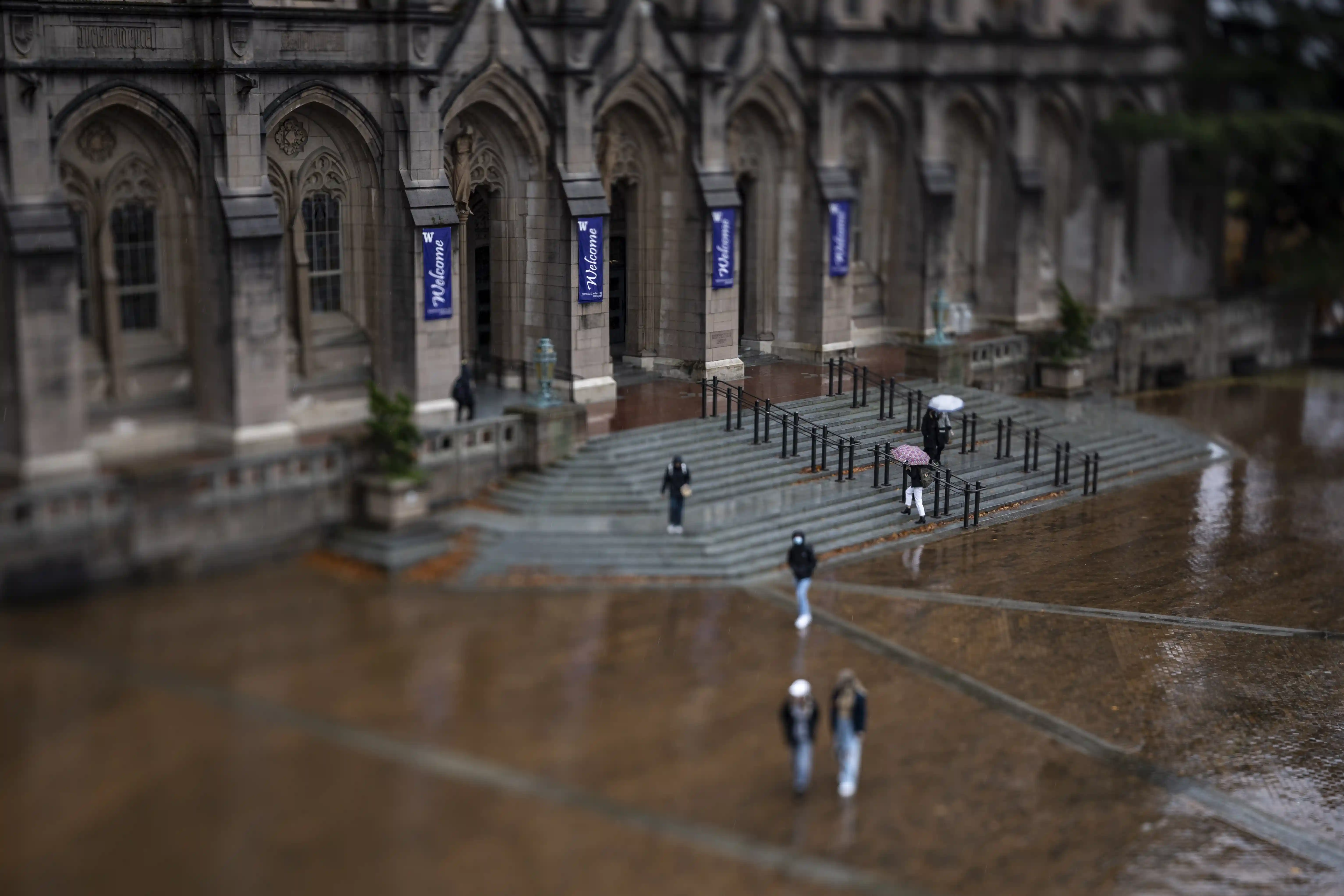Red Square in the rain